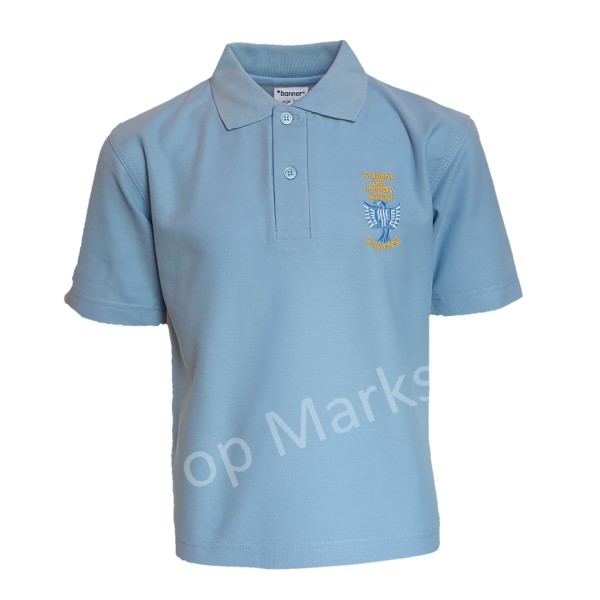 St Johns Sky Polo Shirt | Top Marks Schoolwear